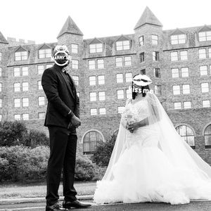 SOLD Ashley & Justin Bridal Cape